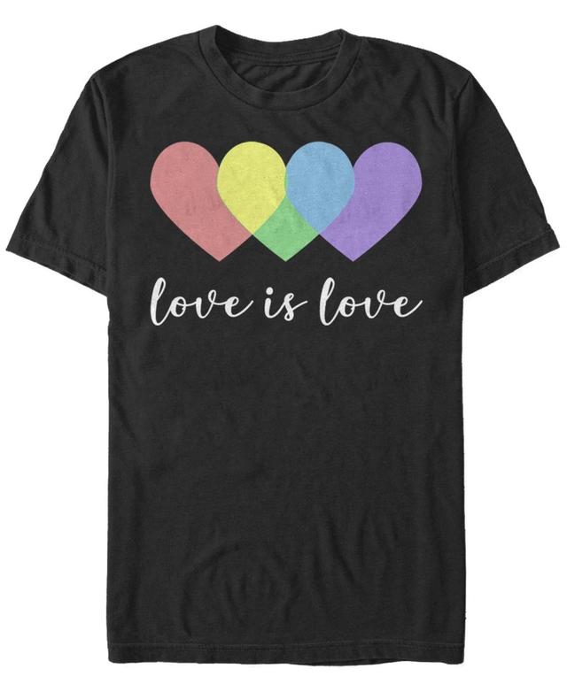 Fifth Sun Mens Love is Love Short Sleeve Crew T-shirt Product Image