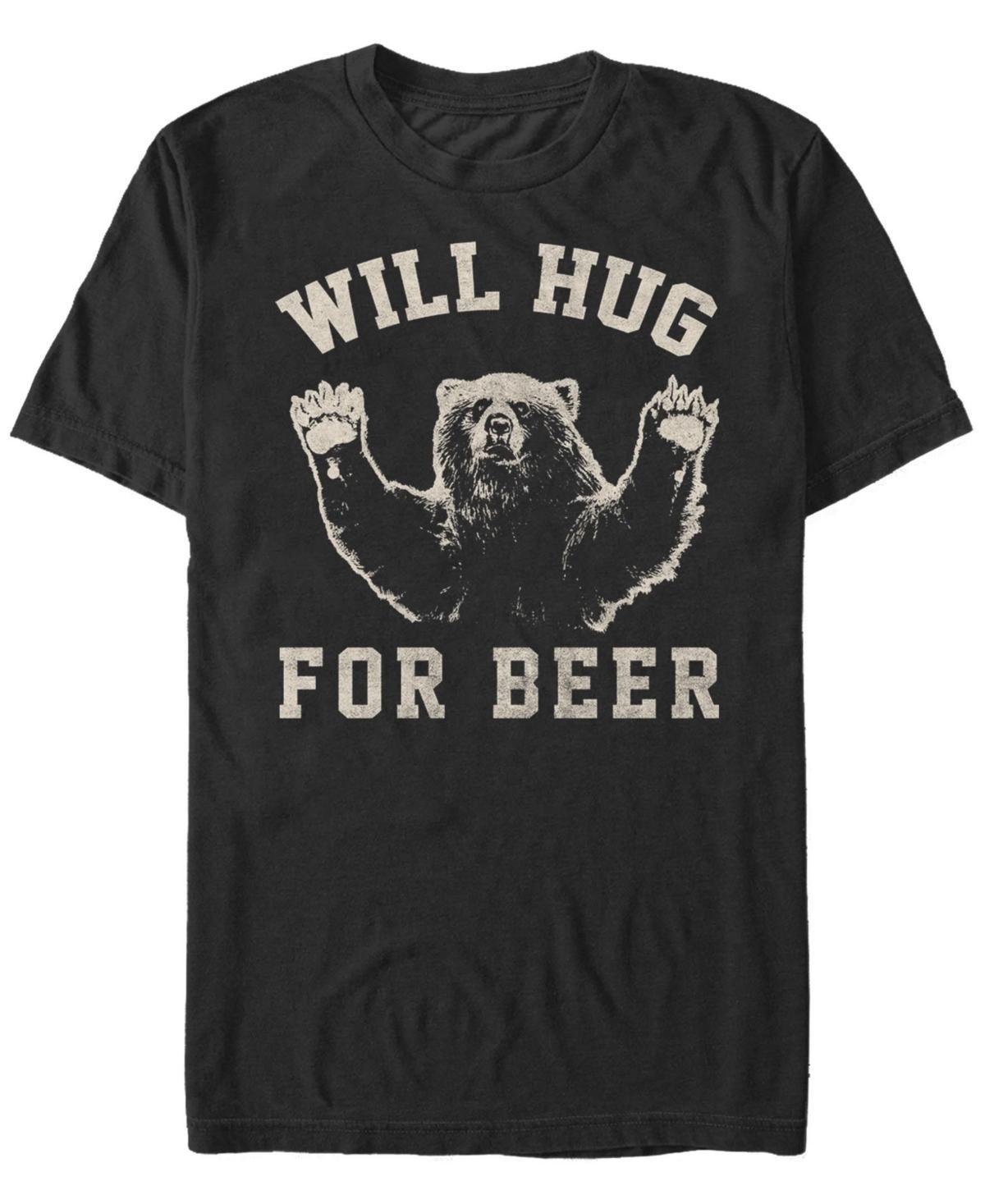 Mens Will Bear Hug For Beer Vintage Collegiate Graphic Tee Product Image