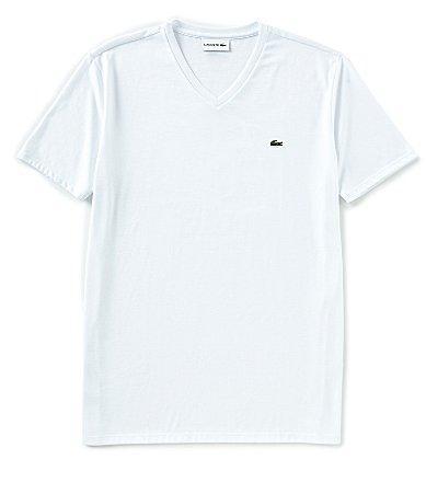 Lacoste V-Neck Pima Cotton Tee Product Image