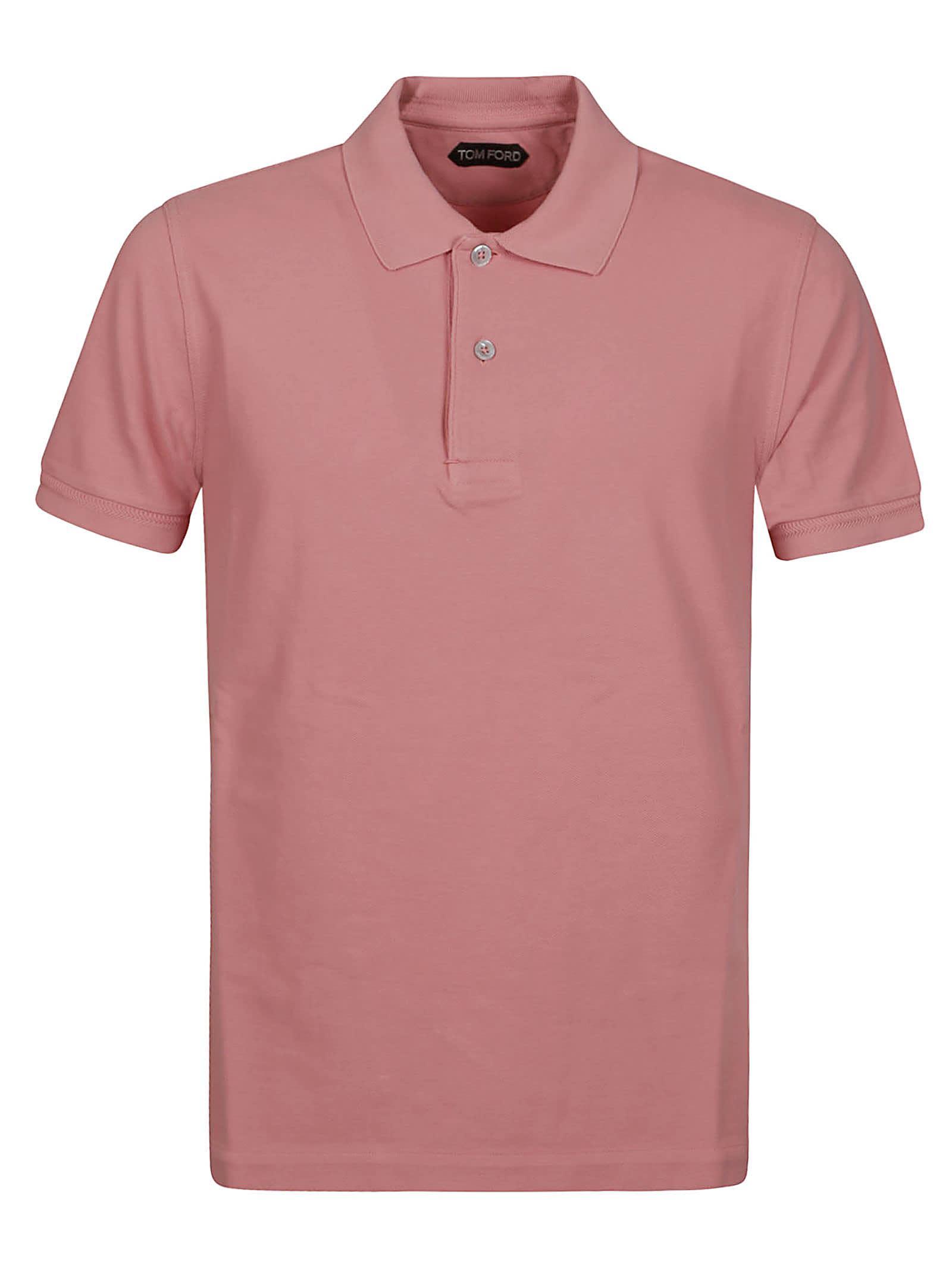 Tennis Piquet Short Sleeve Polo Shirt In Pink Product Image