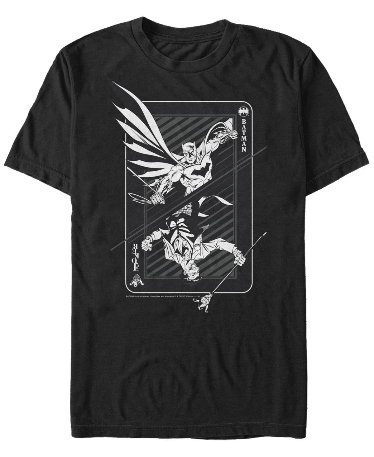 Menss Batman And The Joker Playing Card Tee Product Image