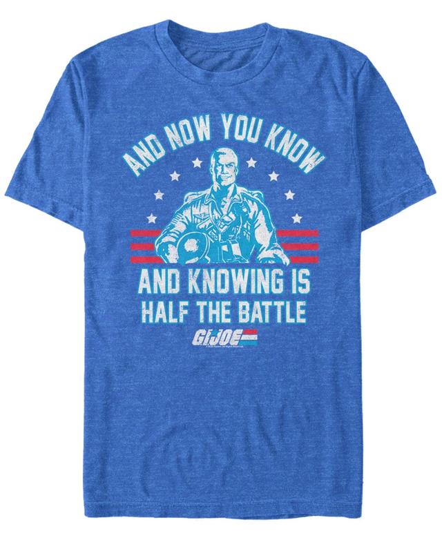 Mens G.I. Joe & Now You Know & Knowing Is Half The Battle Tee Royal Grey Product Image