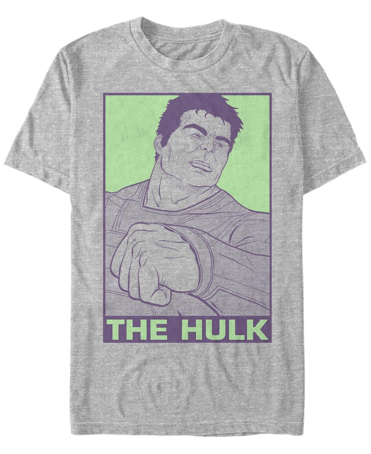 Mens Avengers Pop Hulk Tee Athletic Grey Product Image