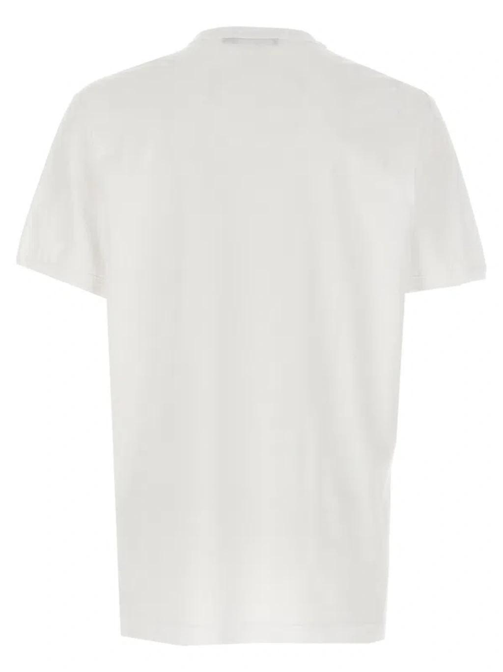 Logo Embroidery T Shirt In White Product Image