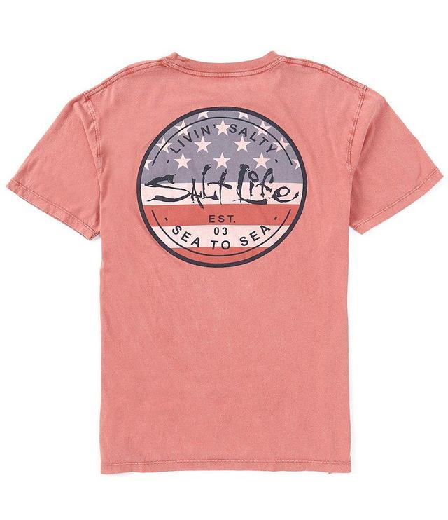 Salt Life Short Sleeve Sea Stars & Stripes Graphic T-Shirt Product Image