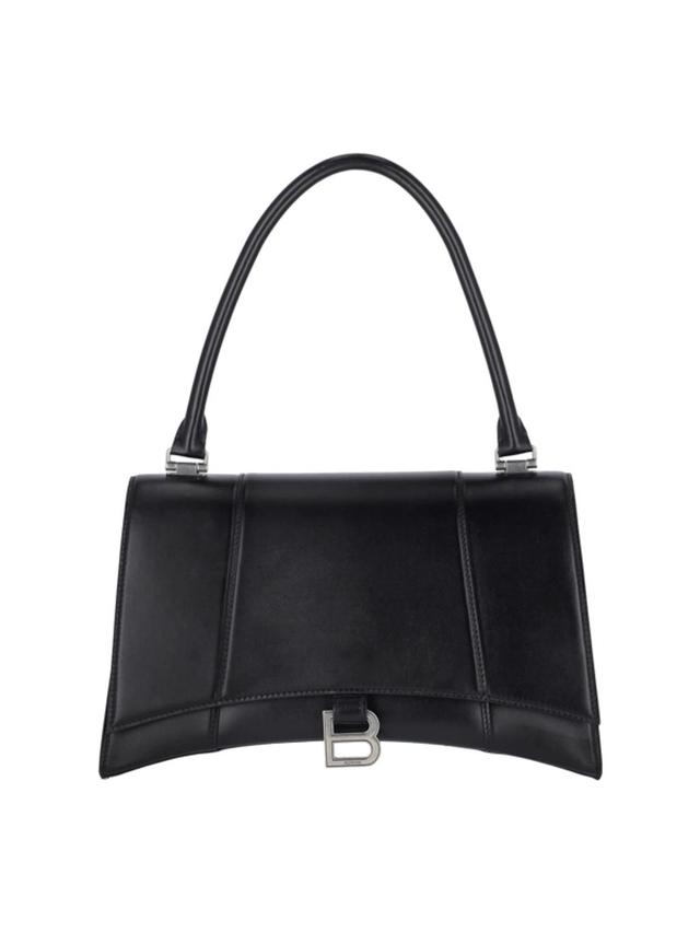 Medium Shoulder Bag "hourglass Hinge" In Black Product Image