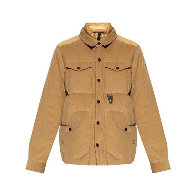 MONCLER Grenoble Lech Down Shirt Jacket In Neutrals Product Image