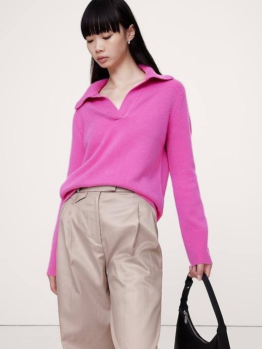 Cashmere Sweater Polo Product Image