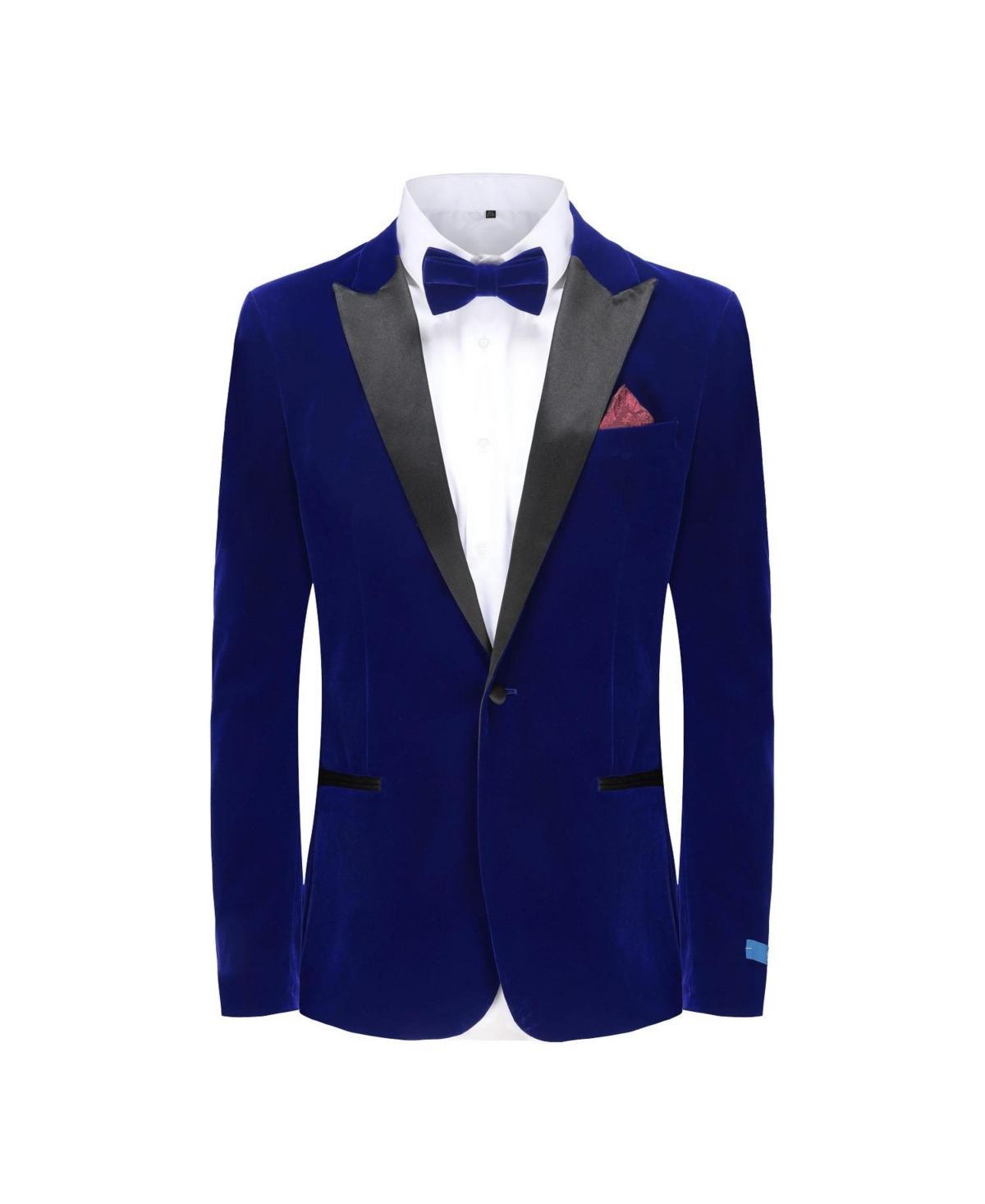 Gino Vitale Mens 2-Piece Velvet Birdseye Lapel Slim-Fit Tuxedo Product Image