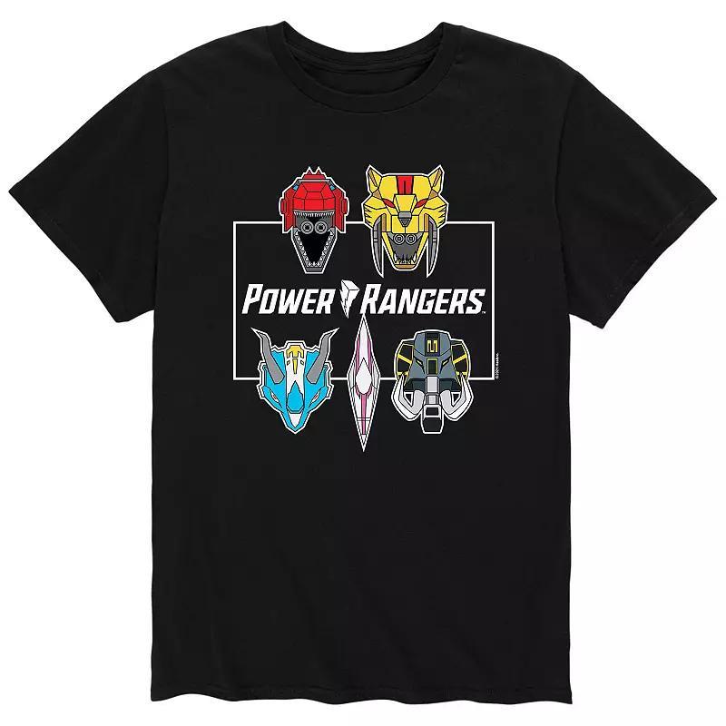 Mens Power Rangers Zord Faces Tee Product Image