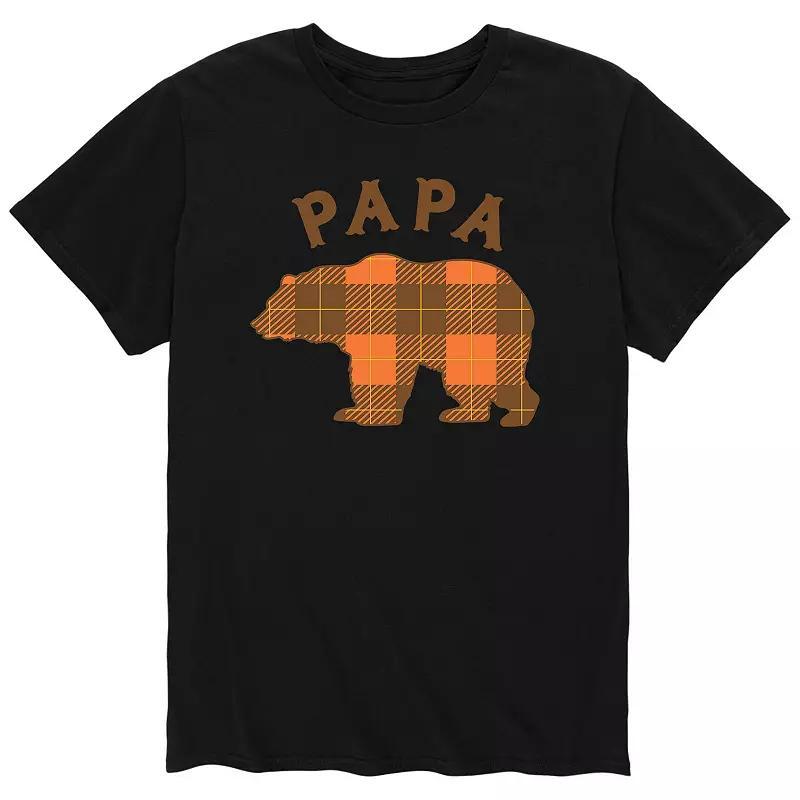 Mens Fall Bear Papa Tee Black Product Image