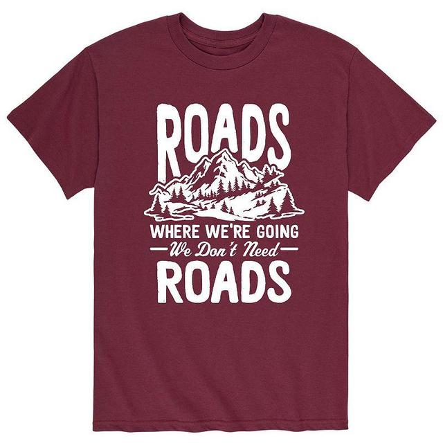 Mens We Dont Need Roads Tee Red Product Image