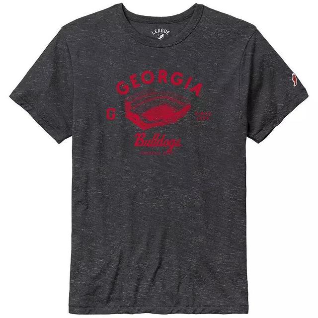 Mens League Collegiate Wear Heather Charcoal Georgia Bulldogs Stadium Victory Falls Tri-Blend T-Shirt Product Image