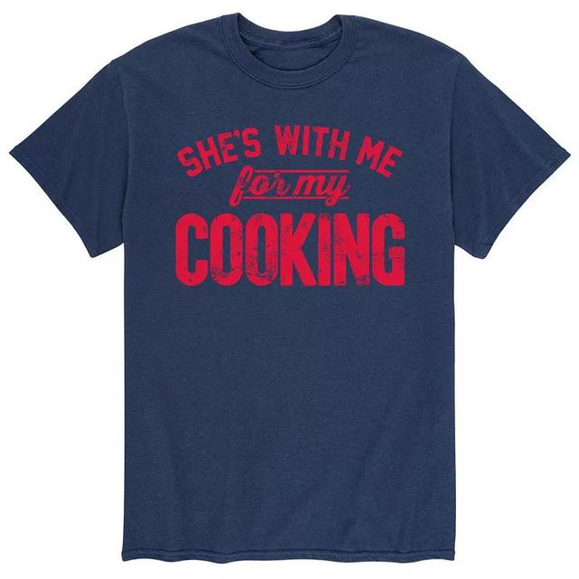 Mens Shes With Me For Cooking Tee Product Image