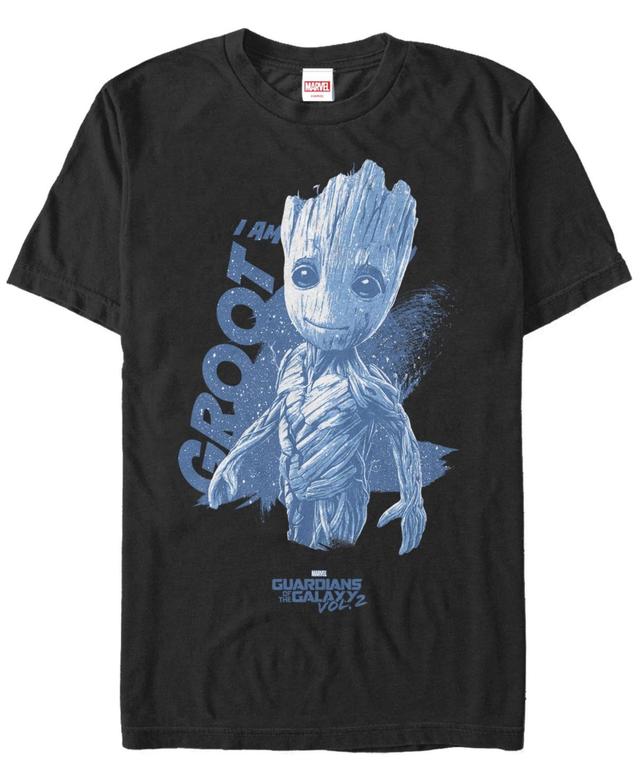 Mens Marvel Guardians Of The Galaxy 2 I Am Groot Space Poster Graphic Tee Product Image