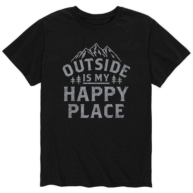 Mens Outside Is My Happy Place Tee Product Image