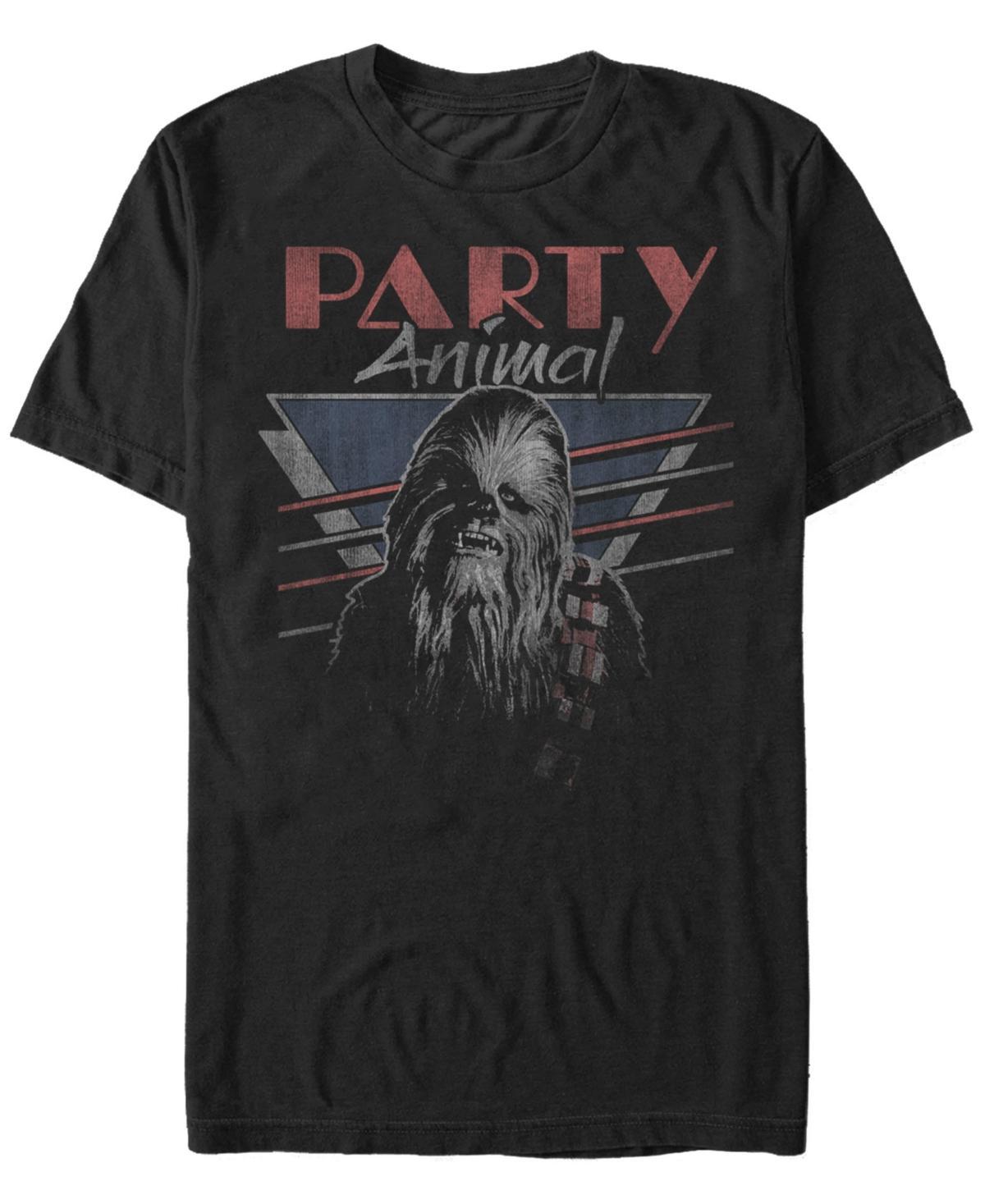 Star Wars Mens Classic Chewbacca Party Animal Short Sleeve T-Shirt Product Image