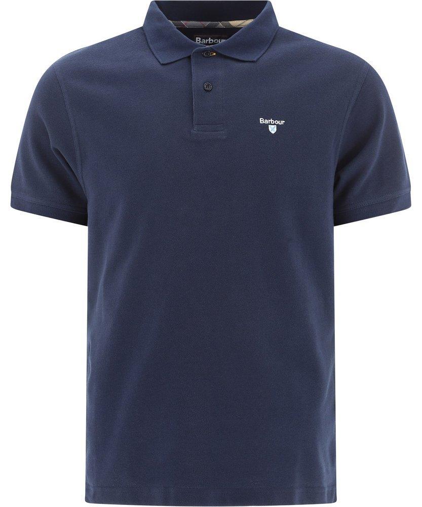 Piquet Polo Shirt In Navy Product Image