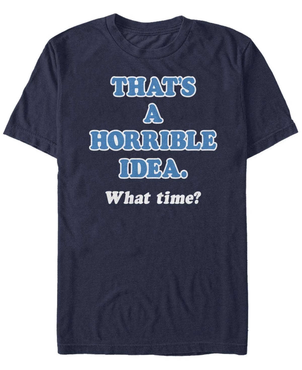 Mens Thats A Horrible Idea Graphic Tee Blue Product Image