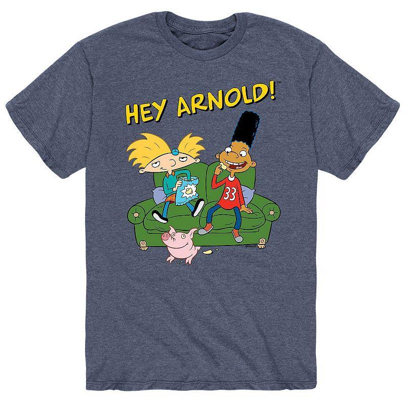 Big & Tall Hey Arnold! Gerald And Arnold On The Couch Graphic Tee, Mens Product Image