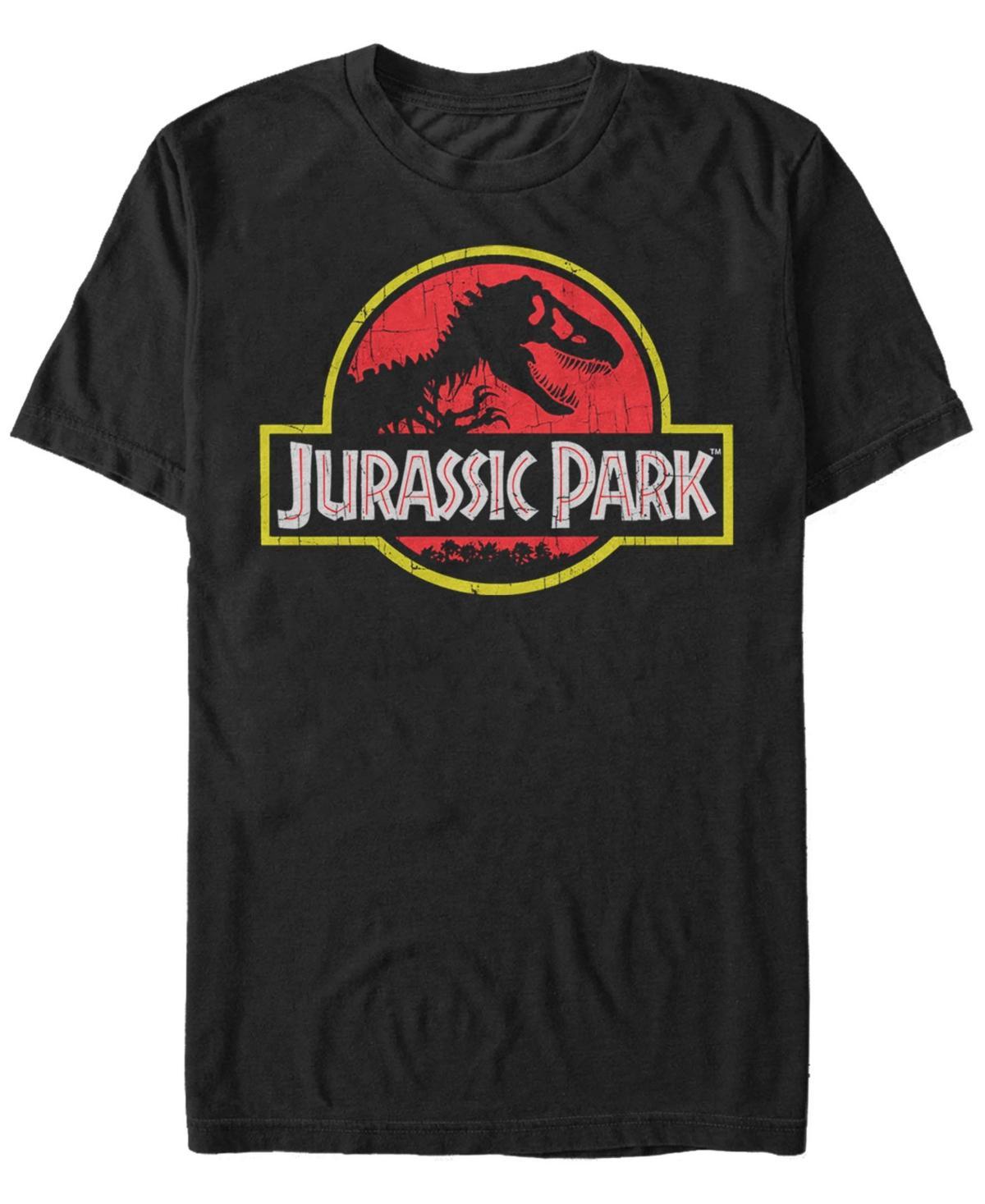 Fifth Sun Mens Jurassic Park Classic Original Logo Short Sleeve T-shirt Product Image