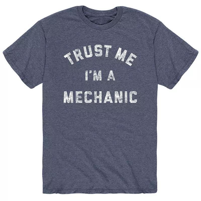 Mens Trust Me Im A Mechanic Tee Heather Grey Product Image