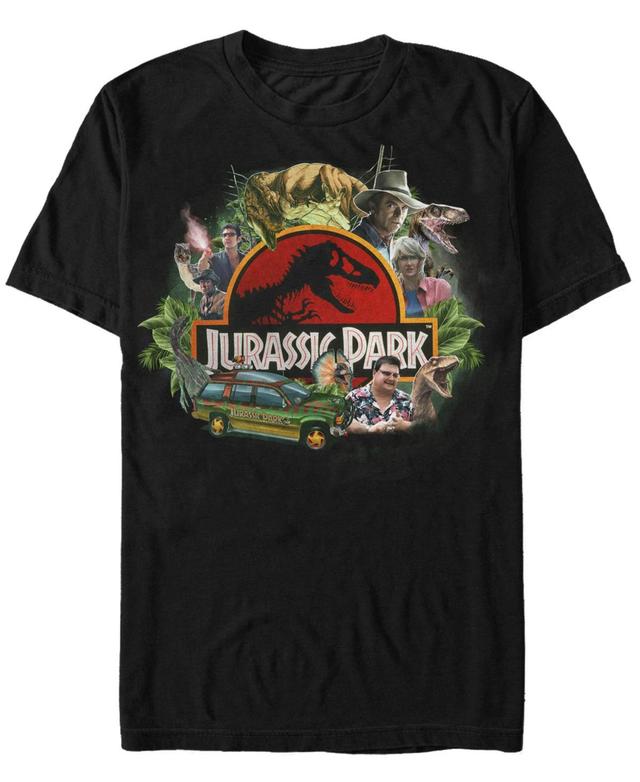 Mens Jurassic Park Collage Tee Product Image