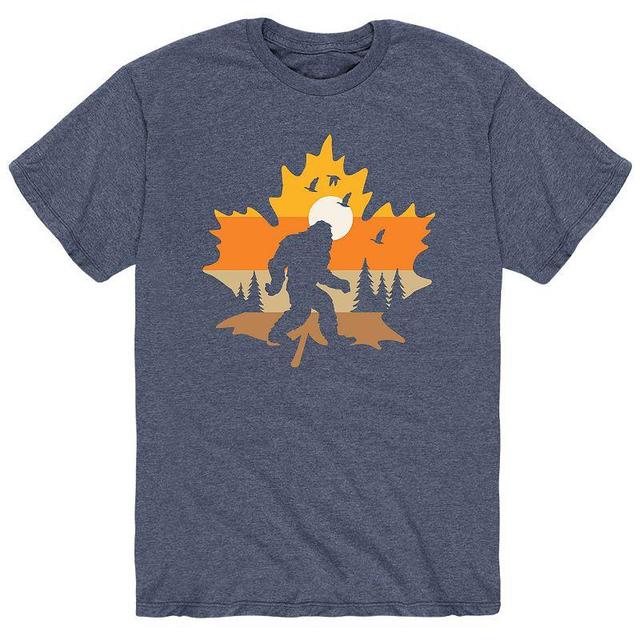 Mens Autumn Sasquatch Tee Grey Blue Product Image