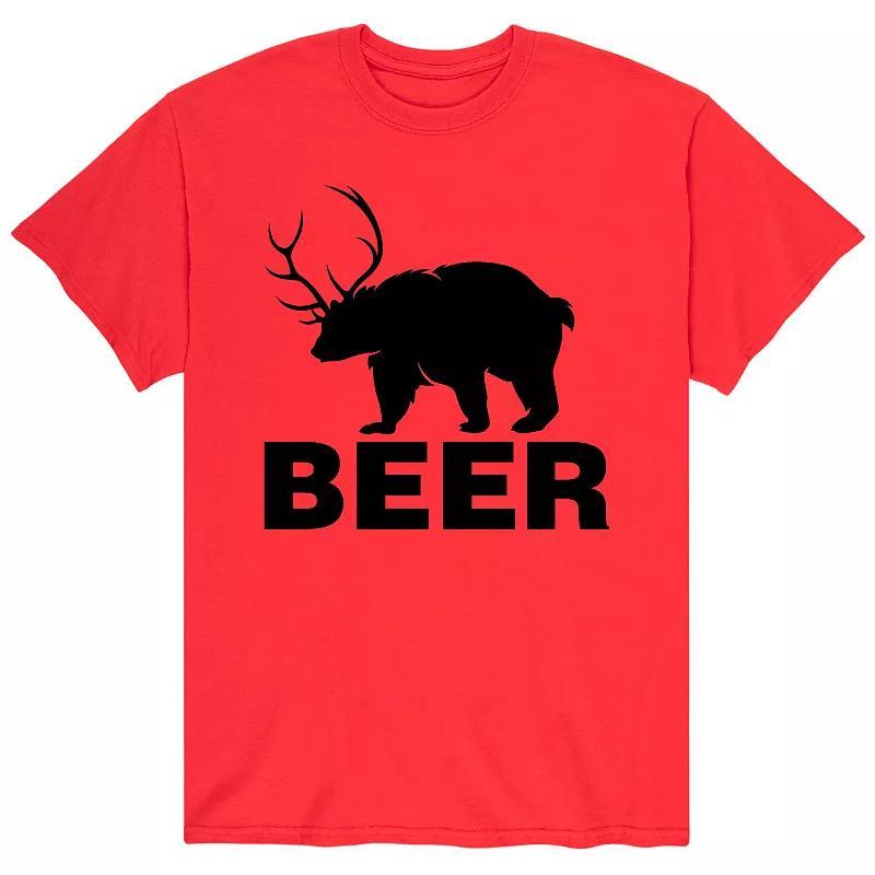 Mens Hunting Beer Bear Tee Product Image