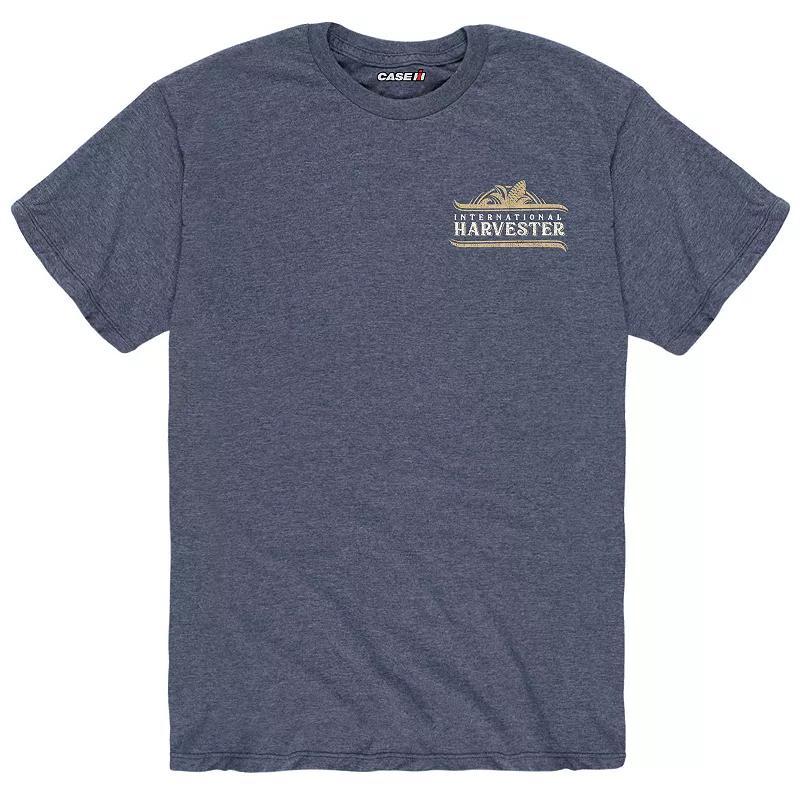 Mens Case IH Harvester Tee Grey Blue Product Image