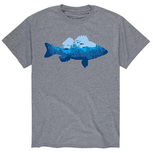 Mens Underwater Fish Fill Tee Product Image