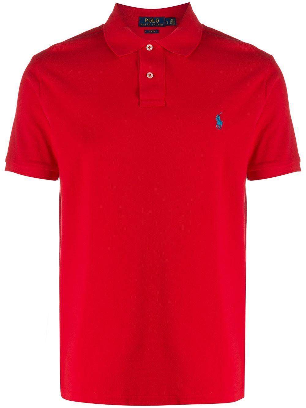 Polo Pony Short-sleeve Polo Shirt In Red Product Image