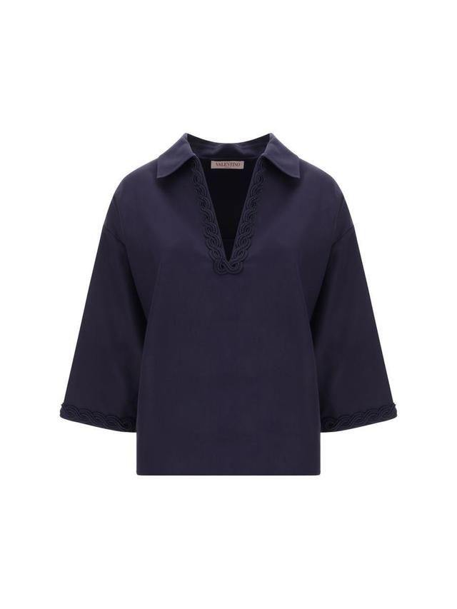 VALENTINO Top In Navy Product Image