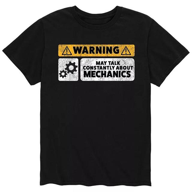 Mens Warning May Talk Constantly Tee Product Image