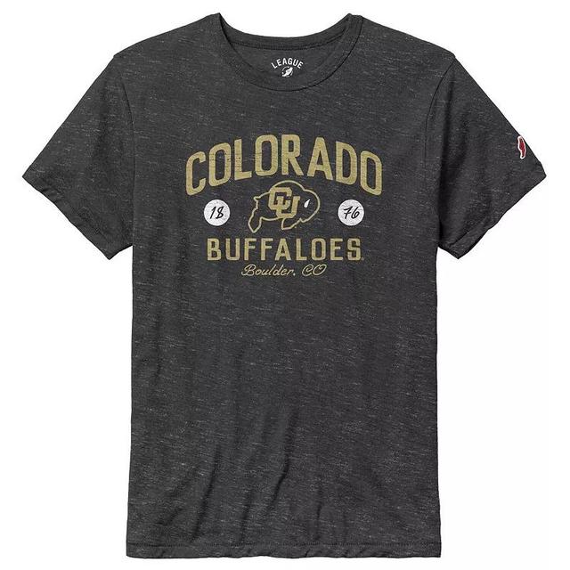 Mens League Collegiate Wear Heather Charcoal Colorado Buffaloes Bendy Arch Victory Falls Tri-Blend T-Shirt Product Image