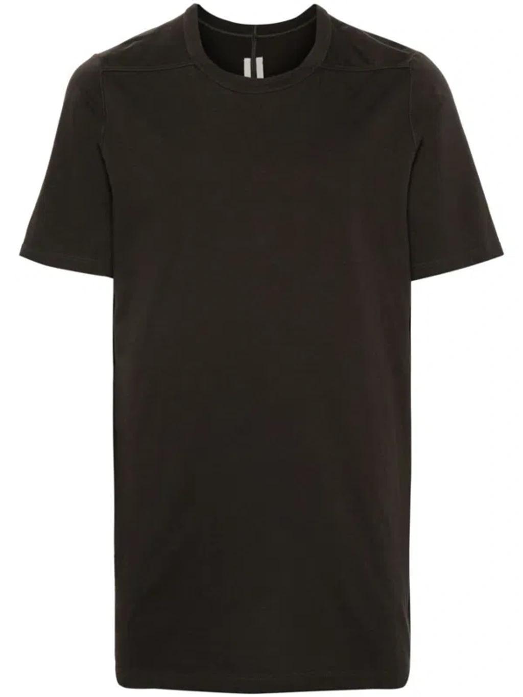 RICK OWENS Level Organic-cotton T-shirt In Brown Product Image