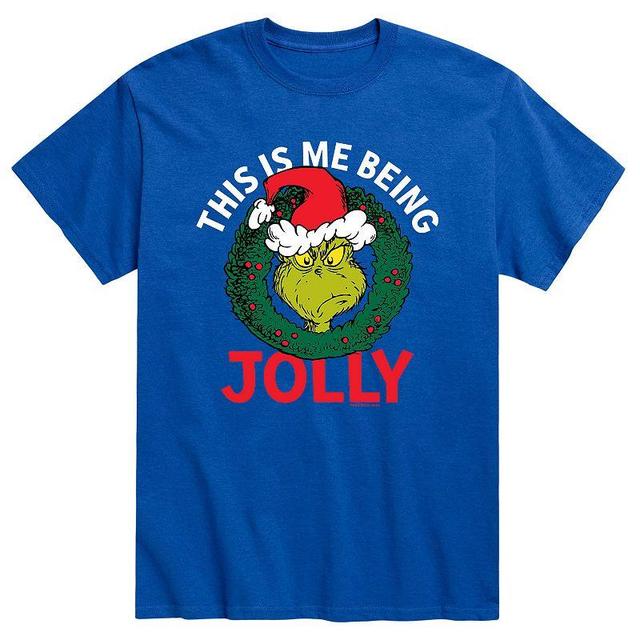 Mens Dr. Seuss The Grinch This Is Me Being Jolly Tee Product Image