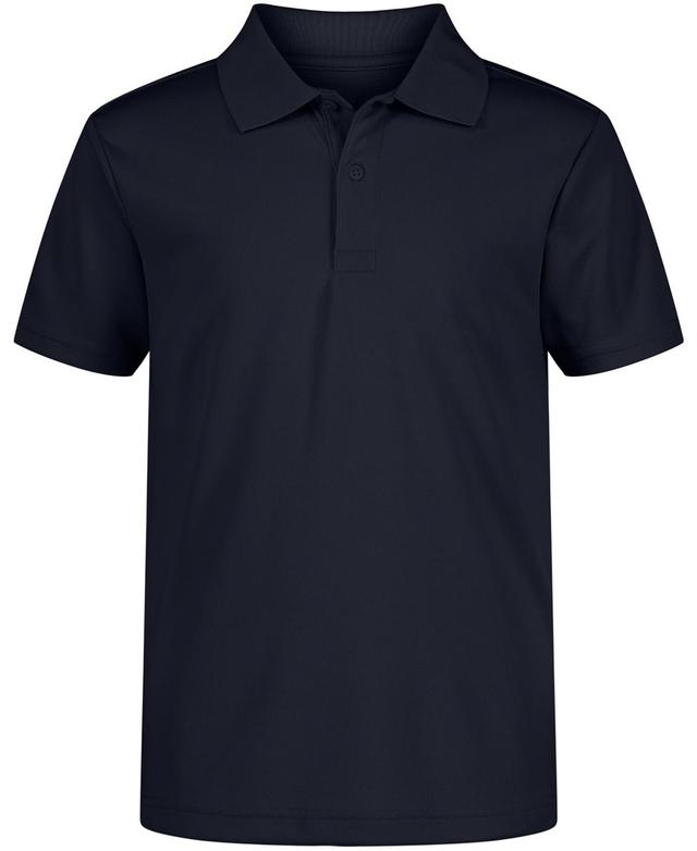 Piqué-weave Cotton Polo Shirt In Blue Product Image