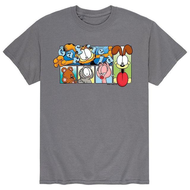 Mens Garfield Characters Tee Grey Product Image