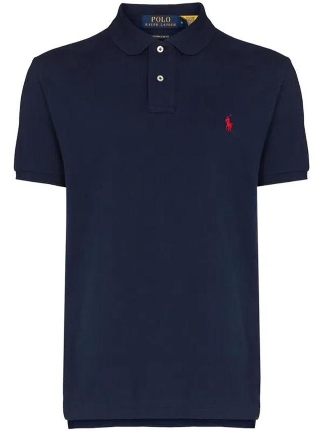 POLO RALPH LAUREN Navy Blue Logo Polo Product Image