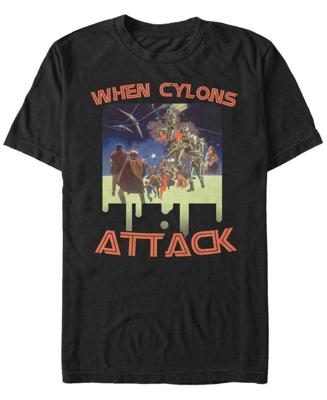 Mens Battlestar Galactica When Cylons Attack Tee Product Image