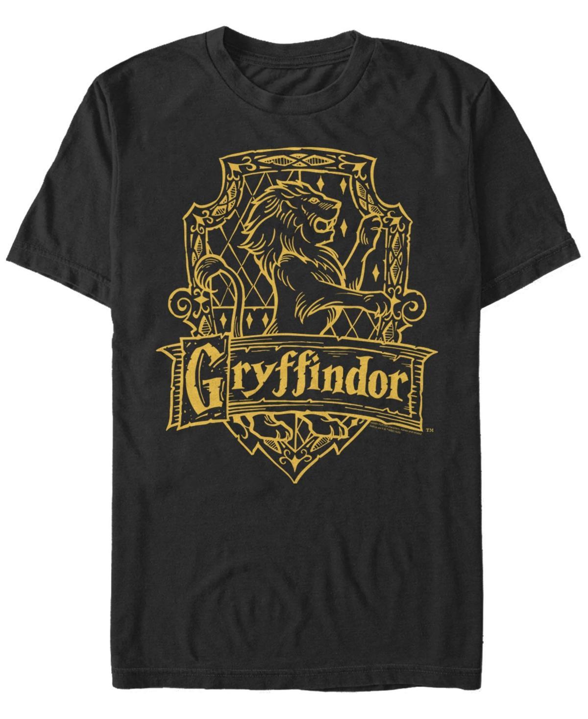 Mens Harry Potter Gryffindor Line Art Crest Tee Product Image