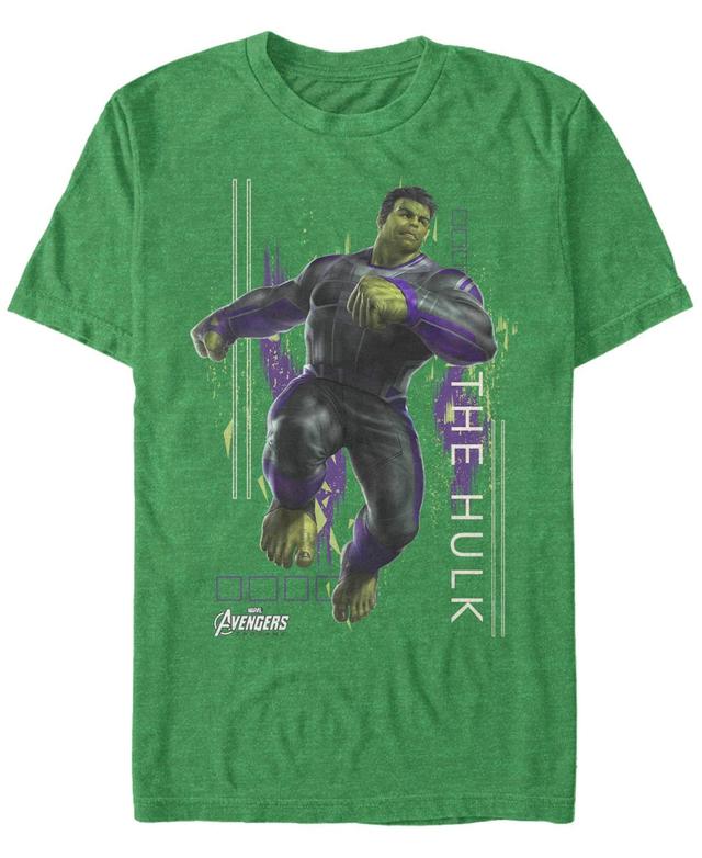 Mens Marvel Avengers Endgame Hulk Space Geometric Tee Kelly Grey Product Image