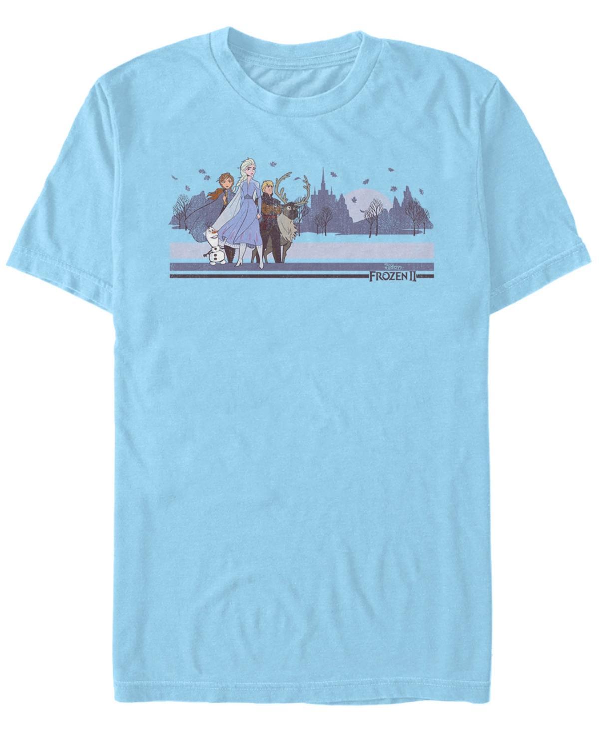 Disneys Frozen Mens Group Blue Tee Product Image