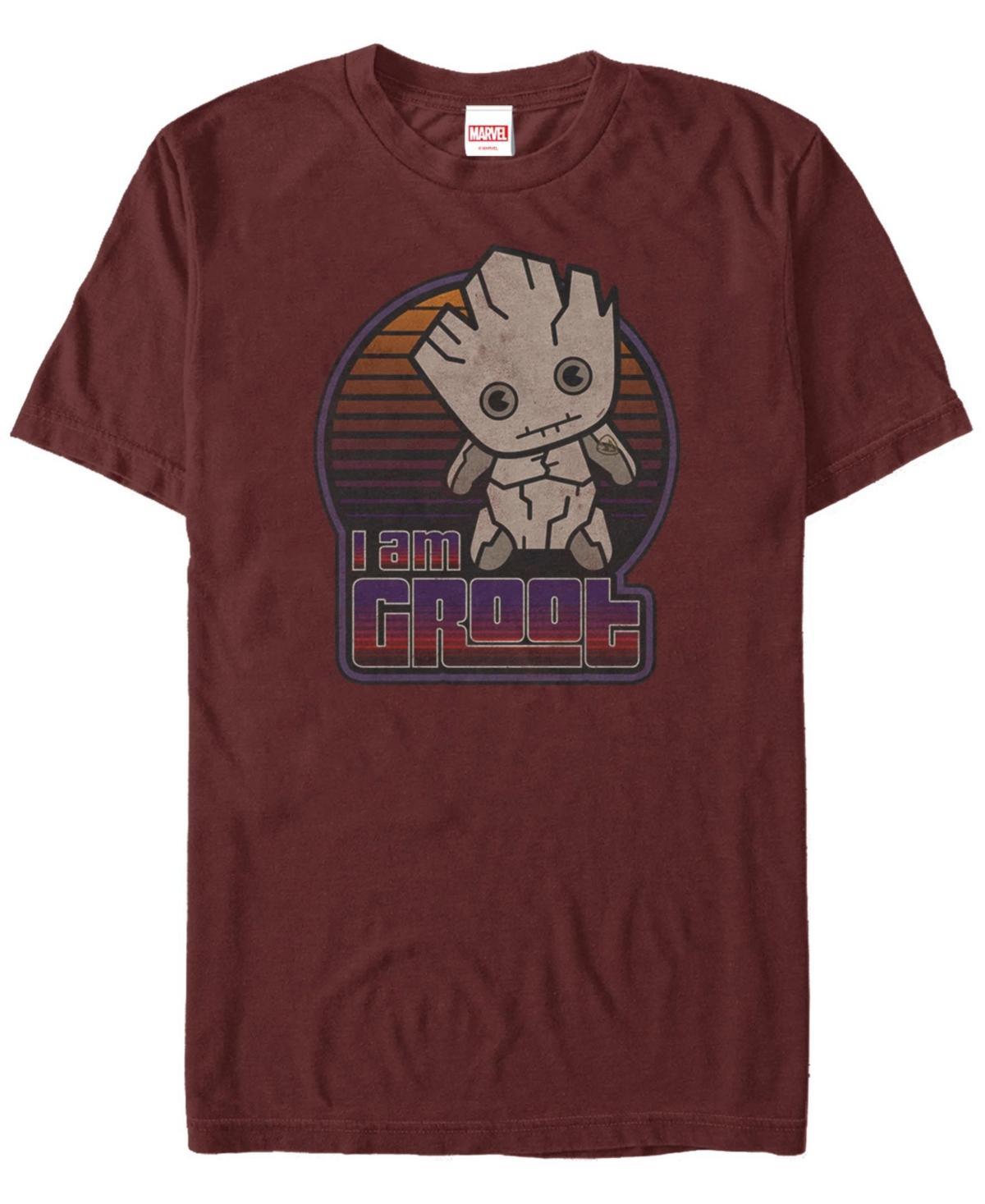 Mens Marvel Groot Kawaii Logo Tee Red Product Image