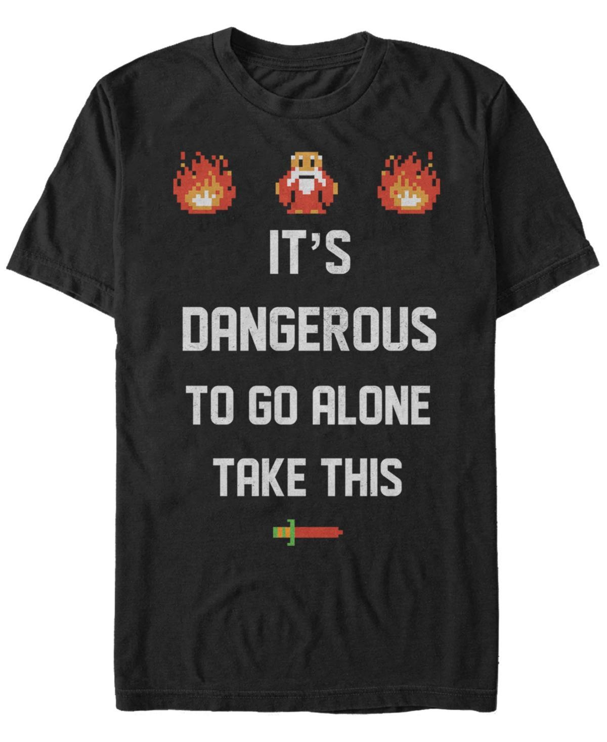 Mens Legend of Zelda 8 Bit Its Dangerous Take This Tee Product Image