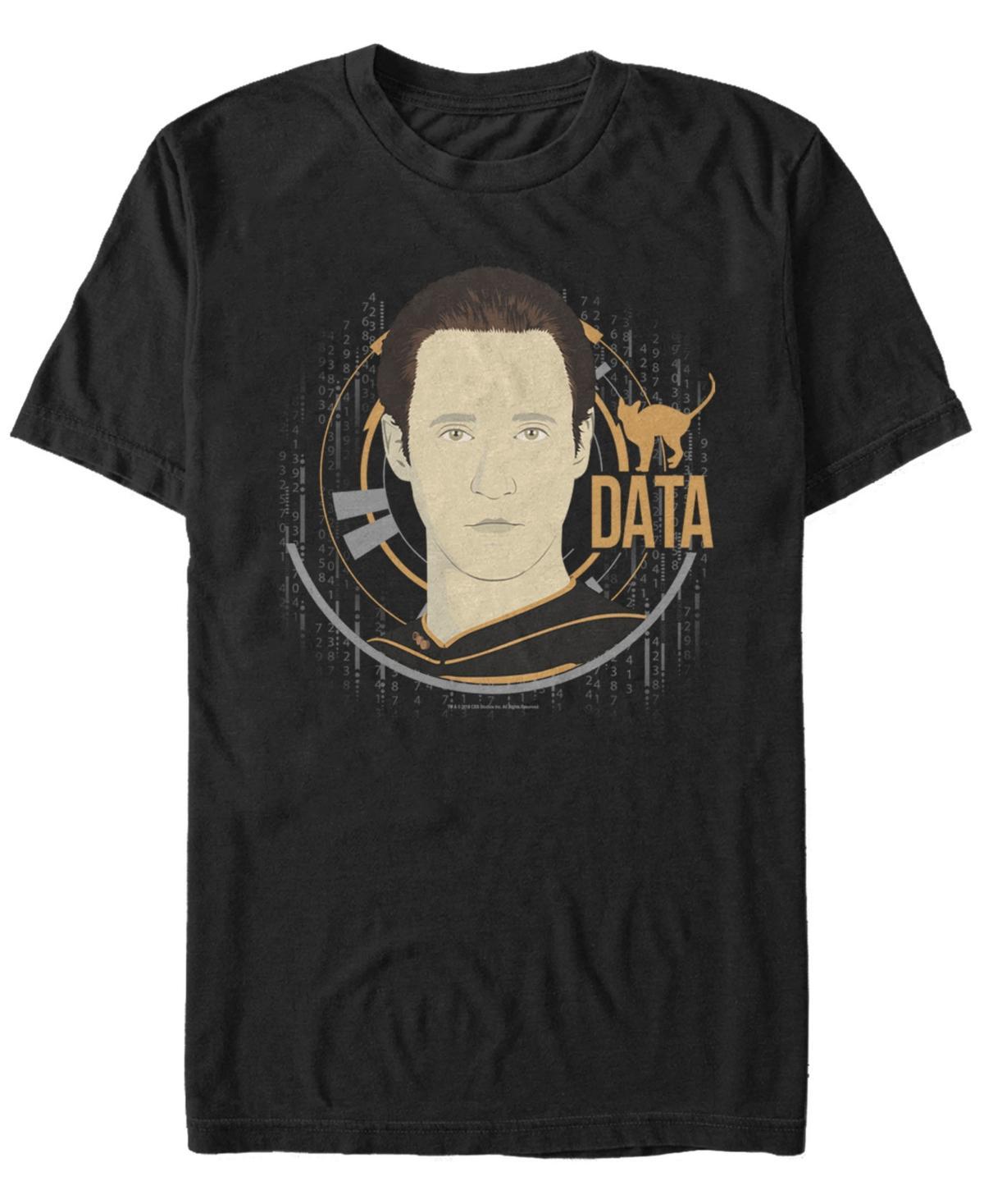 Star Trek Mens Data Big Face Short Sleeve T-Shirt Product Image