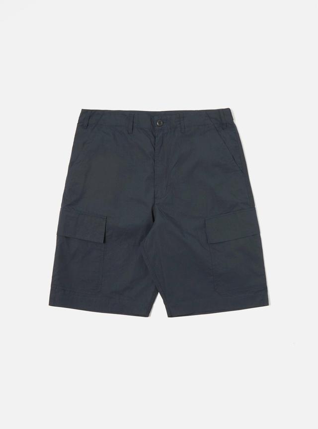 Universal Works MW Cargo Short in Navy Broad Cloth Product Image