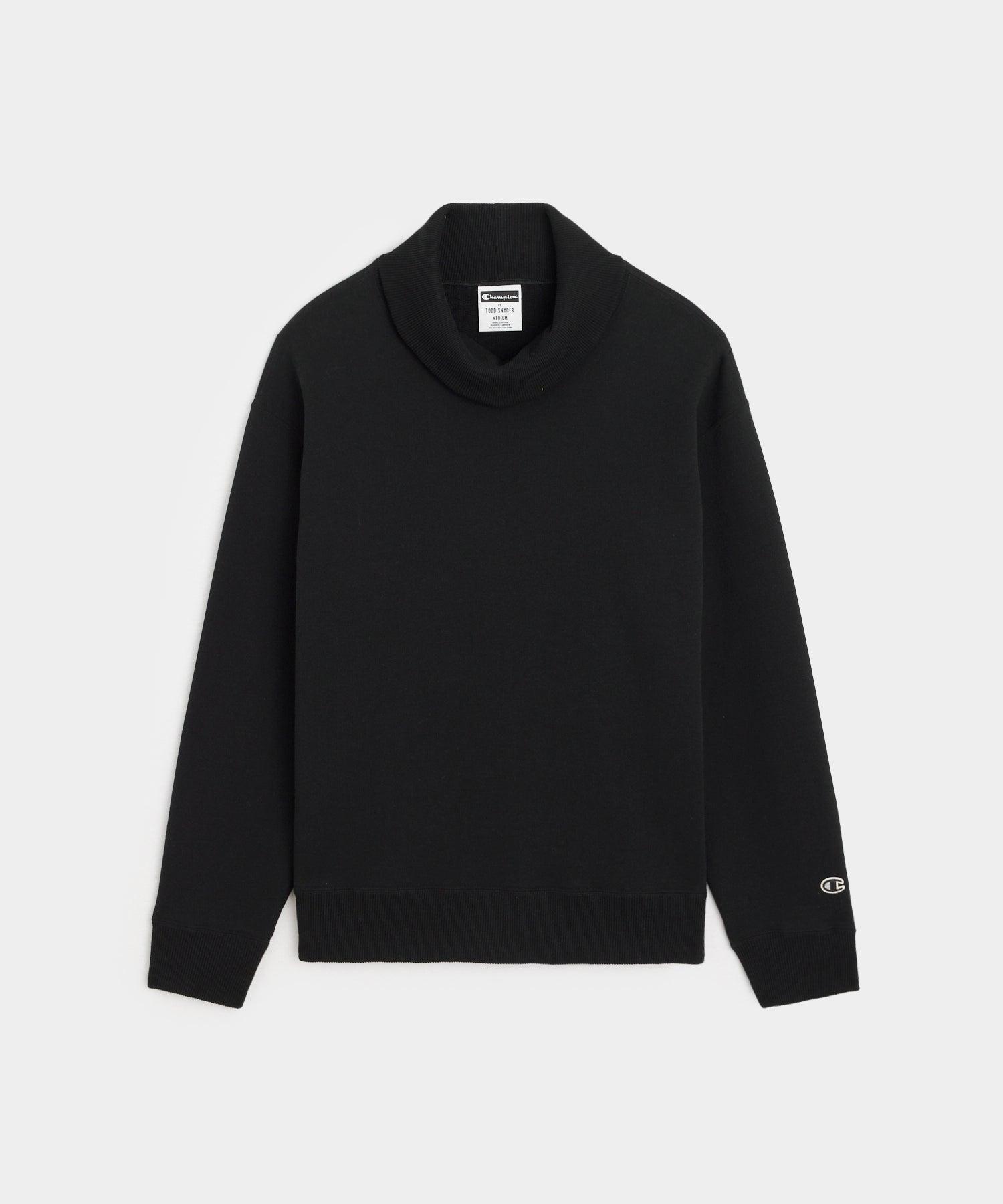 Champion Turtleneck Sweatshirt in Black Product Image