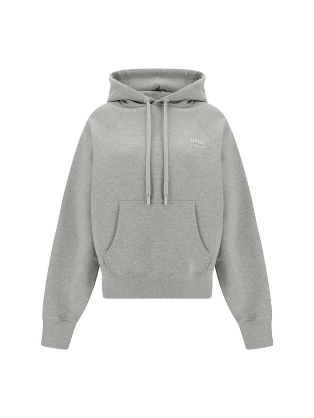 Ami Paris Sweatshirts In Heather Ash Grey Product Image